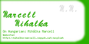 marcell mihalka business card